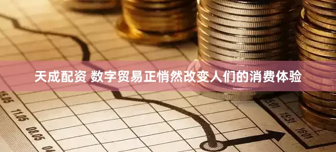 天成配资 数字贸易正悄然改变人们的消费体验
